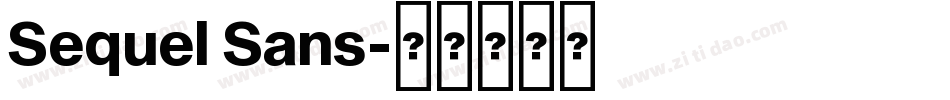 Sequel Sans字体转换